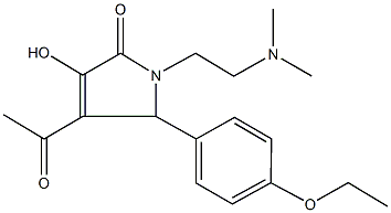 4-acetyl-1-[2-(dimethylamino)ethyl]-5-(4-ethoxyphenyl)-3-hydroxy-1,5-dihydro-2H-pyrrol-2-one 구조식 이미지