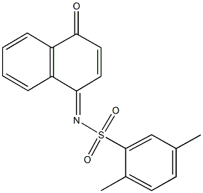 2,5-dimethyl-N-(4-oxo-1(4H)-naphthalenylidene)benzenesulfonamide Structure