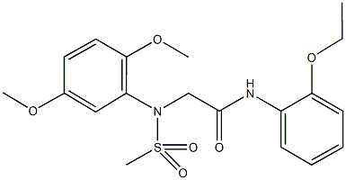 2-[2,5-dimethoxy(methylsulfonyl)anilino]-N-(2-ethoxyphenyl)acetamide Structure