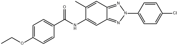 N-[2-(4-chlorophenyl)-6-methyl-2H-1,2,3-benzotriazol-5-yl]-4-ethoxybenzamide 구조식 이미지