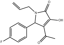 4-acetyl-1-allyl-5-(4-fluorophenyl)-3-hydroxy-1,5-dihydro-2H-pyrrol-2-one Structure