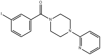 1-(3-iodobenzoyl)-4-pyridin-2-ylpiperazine 구조식 이미지