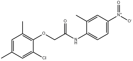 2-(2-chloro-4,6-dimethylphenoxy)-N-{4-nitro-2-methylphenyl}acetamide Structure