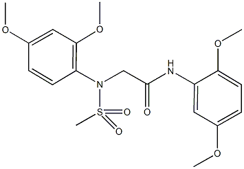2-[2,4-dimethoxy(methylsulfonyl)anilino]-N-(2,5-dimethoxyphenyl)acetamide 구조식 이미지