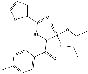 diethyl 1-(2-furoylamino)-2-(4-methylphenyl)-2-oxoethylphosphonate Structure