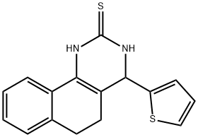 4-(2-thienyl)-3,4,5,6-tetrahydrobenzo[h]quinazoline-2(1H)-thione Structure