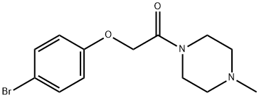 1-[(4-bromophenoxy)acetyl]-4-methylpiperazine Structure