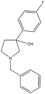 1-benzyl-3-(4-fluorophenyl)-3-pyrrolidinol 구조식 이미지