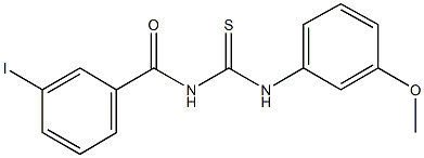 N-(3-iodobenzoyl)-N'-(3-methoxyphenyl)thiourea 구조식 이미지