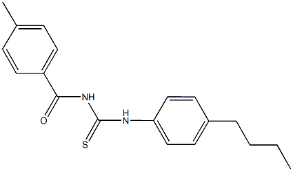 N-(4-butylphenyl)-N'-(4-methylbenzoyl)thiourea 구조식 이미지