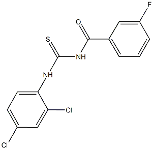 N-(2,4-dichlorophenyl)-N'-(3-fluorobenzoyl)thiourea Structure