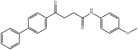 4-[1,1'-biphenyl]-4-yl-N-(4-methoxyphenyl)-4-oxobutanamide Structure