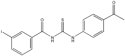 N-(4-acetylphenyl)-N'-(3-iodobenzoyl)thiourea Structure