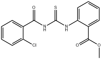 methyl 2-({[(2-chlorobenzoyl)amino]carbothioyl}amino)benzoate Structure