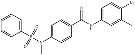 N-(4-bromo-3-methylphenyl)-4-[methyl(phenylsulfonyl)amino]benzamide Structure