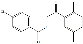 2-(2,5-dimethylphenyl)-2-oxoethyl 4-chlorobenzoate 구조식 이미지