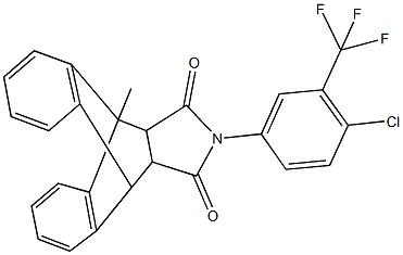 17-[4-chloro-3-(trifluoromethyl)phenyl]-1-methyl-17-azapentacyclo[6.6.5.0~2,7~.0~9,14~.0~15,19~]nonadeca-2,4,6,9,11,13-hexaene-16,18-dione Structure