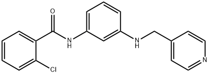2-chloro-N-{3-[(4-pyridinylmethyl)amino]phenyl}benzamide Structure