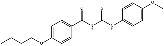 N-(4-butoxybenzoyl)-N'-(4-methoxyphenyl)thiourea 구조식 이미지