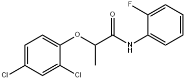 2-(2,4-dichlorophenoxy)-N-(2-fluorophenyl)propanamide 구조식 이미지