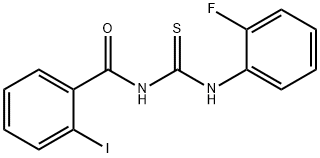 N-(2-fluorophenyl)-N'-(2-iodobenzoyl)thiourea Structure