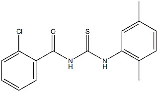 N-(2-chlorobenzoyl)-N'-(2,5-dimethylphenyl)thiourea 구조식 이미지