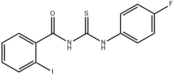 N-(4-fluorophenyl)-N'-(2-iodobenzoyl)thiourea 구조식 이미지