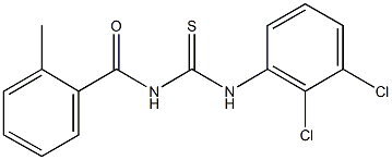 N-(2,3-dichlorophenyl)-N'-(2-methylbenzoyl)thiourea Structure