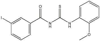 N-(3-iodobenzoyl)-N'-(2-methoxyphenyl)thiourea Structure