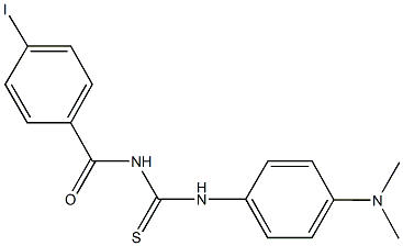 N-[4-(dimethylamino)phenyl]-N'-(4-iodobenzoyl)thiourea 구조식 이미지