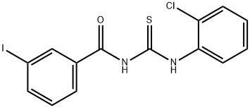 N-(2-chlorophenyl)-N'-(3-iodobenzoyl)thiourea 구조식 이미지