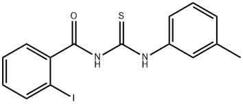 N-(2-iodobenzoyl)-N'-(3-methylphenyl)thiourea Structure