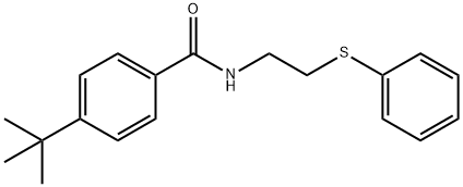 4-tert-butyl-N-[2-(phenylsulfanyl)ethyl]benzamide Structure