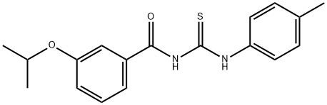 N-(3-isopropoxybenzoyl)-N'-(4-methylphenyl)thiourea Structure