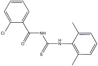 N-(2-chlorobenzoyl)-N'-(2,6-dimethylphenyl)thiourea Structure