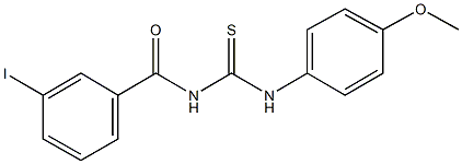 N-(3-iodobenzoyl)-N'-(4-methoxyphenyl)thiourea 구조식 이미지