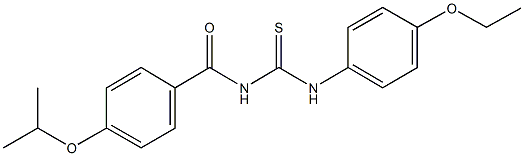 N-(4-ethoxyphenyl)-N'-(4-isopropoxybenzoyl)thiourea Structure