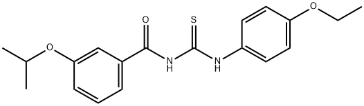 N-(4-ethoxyphenyl)-N'-(3-isopropoxybenzoyl)thiourea 구조식 이미지