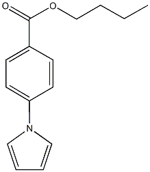 butyl 4-(1H-pyrrol-1-yl)benzoate 구조식 이미지