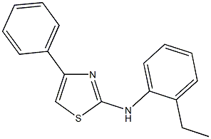 N-(2-ethylphenyl)-4-phenyl-1,3-thiazol-2-amine 구조식 이미지