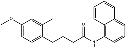 4-(4-methoxy-2-methylphenyl)-N-(1-naphthyl)butanamide 구조식 이미지