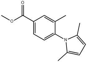 methyl 4-(2,5-dimethyl-1H-pyrrol-1-yl)-3-methylbenzoate Structure