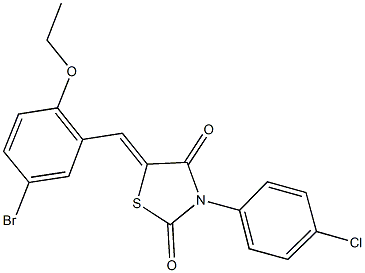 5-(5-bromo-2-ethoxybenzylidene)-3-(4-chlorophenyl)-1,3-thiazolidine-2,4-dione 구조식 이미지