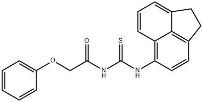 N-(1,2-dihydro-5-acenaphthylenyl)-N'-(phenoxyacetyl)thiourea 구조식 이미지