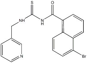 N-(5-bromo-1-naphthoyl)-N'-(3-pyridinylmethyl)thiourea 구조식 이미지