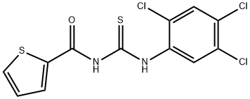 N-(2-thienylcarbonyl)-N'-(2,4,5-trichlorophenyl)thiourea Structure