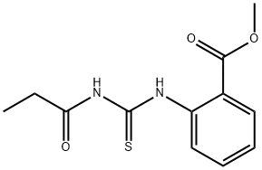 methyl 2-{[(propionylamino)carbothioyl]amino}benzoate Structure