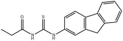 N-(9H-fluoren-2-yl)-N'-propionylthiourea Structure