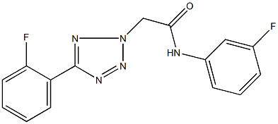 N-(3-fluorophenyl)-2-[5-(2-fluorophenyl)-2H-tetraazol-2-yl]acetamide Structure