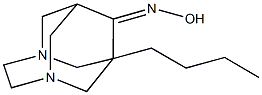 1-butyl-3,6-diazatricyclo[4.3.1.1~3,8~]undecan-9-one oxime Structure